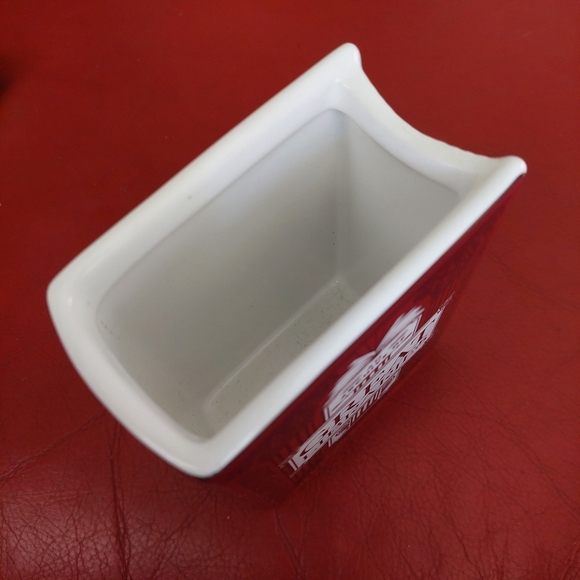 Red Book Shaped Great LIBRARIES small Plant Holder Flower Pot. (Bag D) - Picture 4 of 5